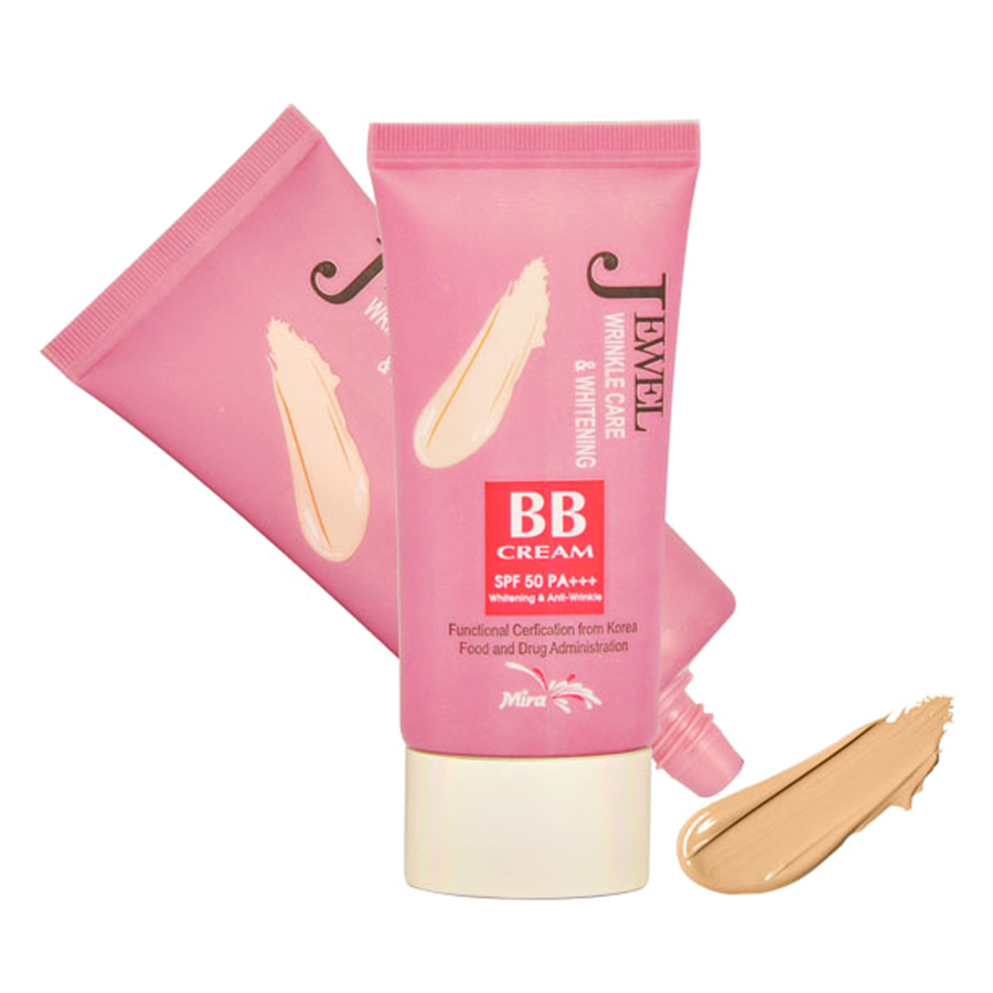 Kem Lót BB Đa Chức Năng Mira Jewel Wrinkle Care&amp;Whitening B499 (40ml)