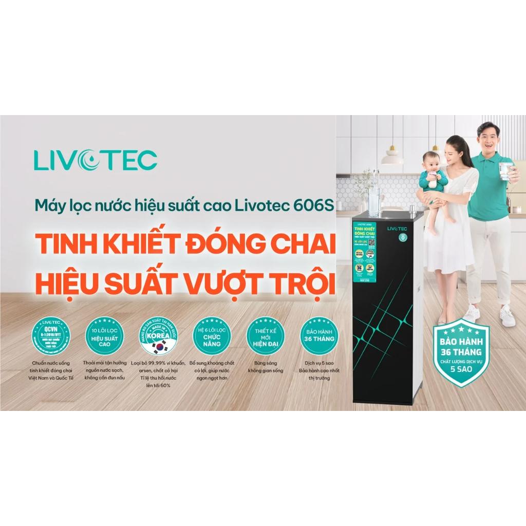 Máy lọc nước RO 10 lõi KAROFI Livotec 606S - RO Hàn 100GPD - Giao lắp miễn phí toàn quốc - Hàng Chính Hãng