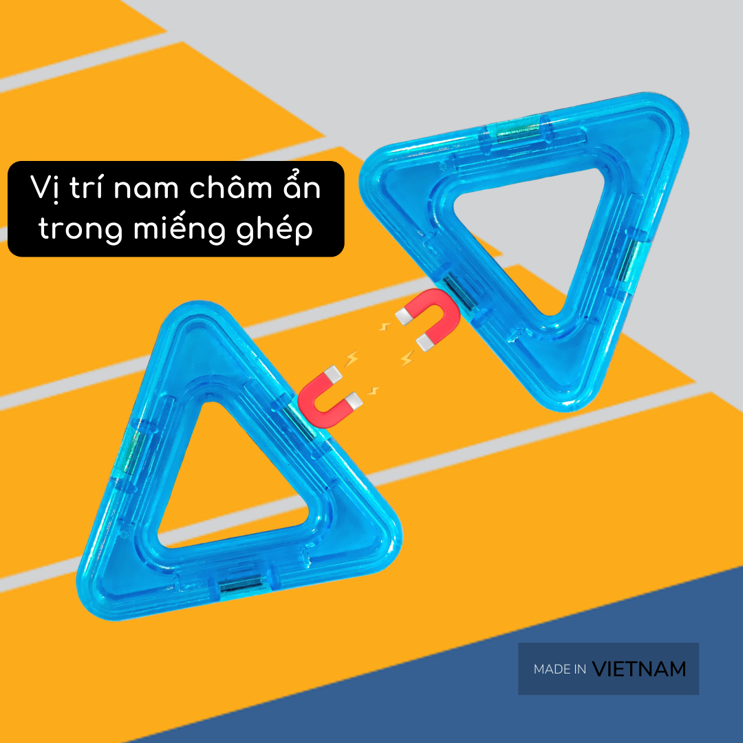 Đồ chơi xếp hình 3D nam châm sáng tạo HT7676