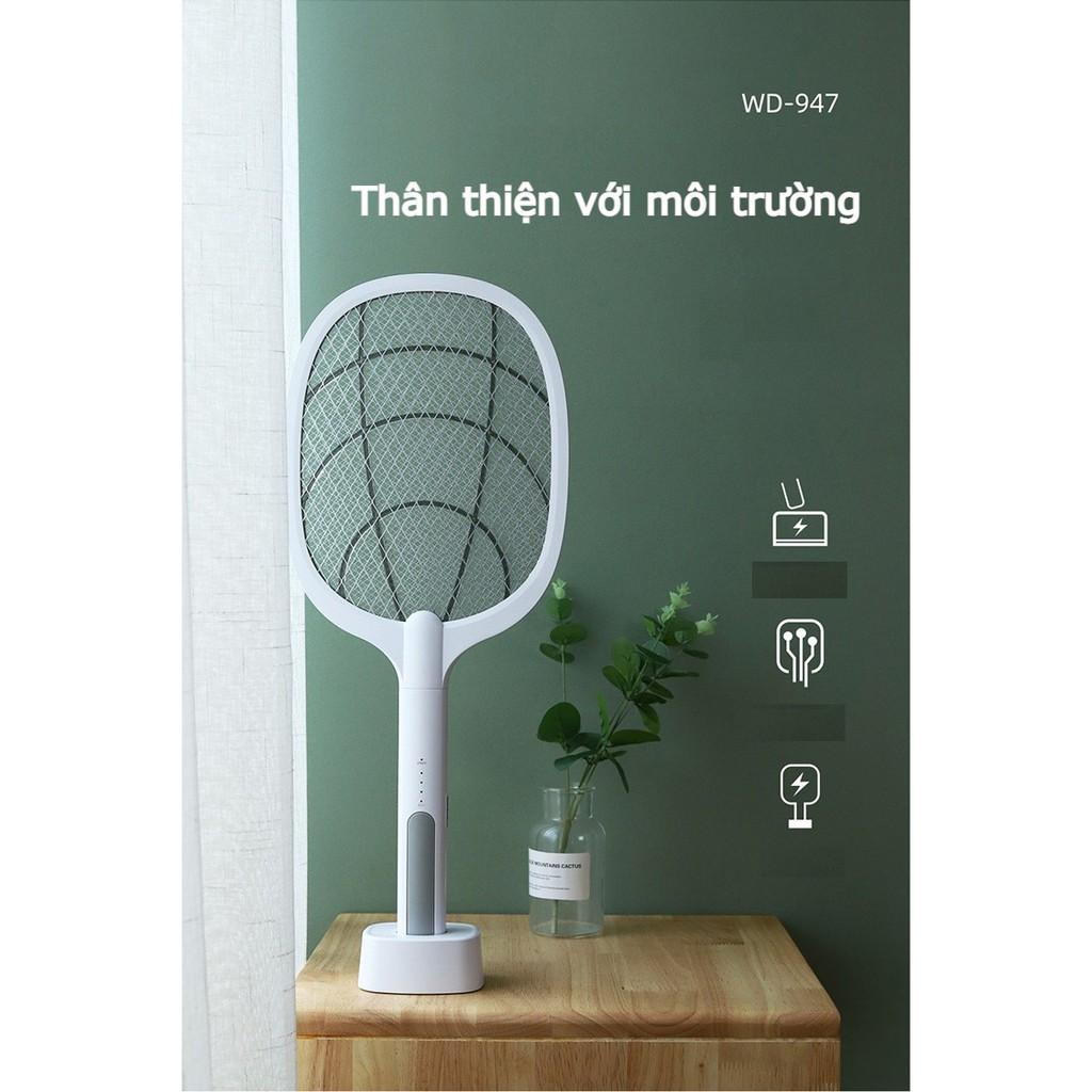 VỢT MUỖI THÔNG MINH (HÀNG XỊN) KIÊM ĐÈN BẮT MUỖI 2 CHẾ ĐỘ TRONG 1, PIN SẠC CAO CẤP