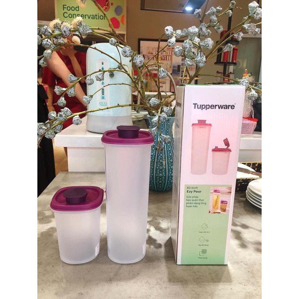 Bình đựng dầu ăn, nước mắm EZY POUR 930ml+440ml Tupperware, nhựa nguyên sinh, an toàn cho sức khỏe