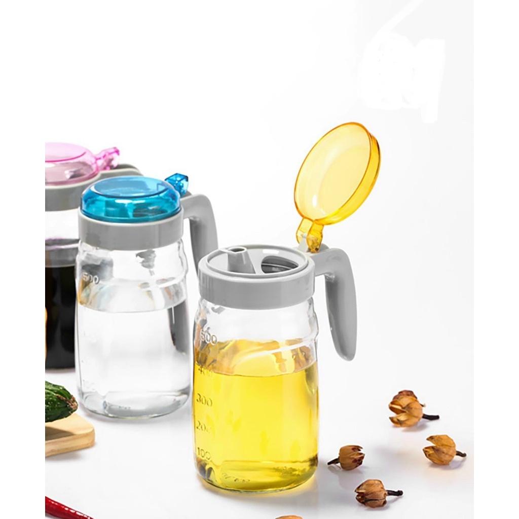 Bình thủy tinh đựng gia vị lỏng dầu ăn, mắm dấm ớt 550ml