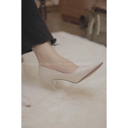 Cao gót da bóng gót 9cm da cực mềm