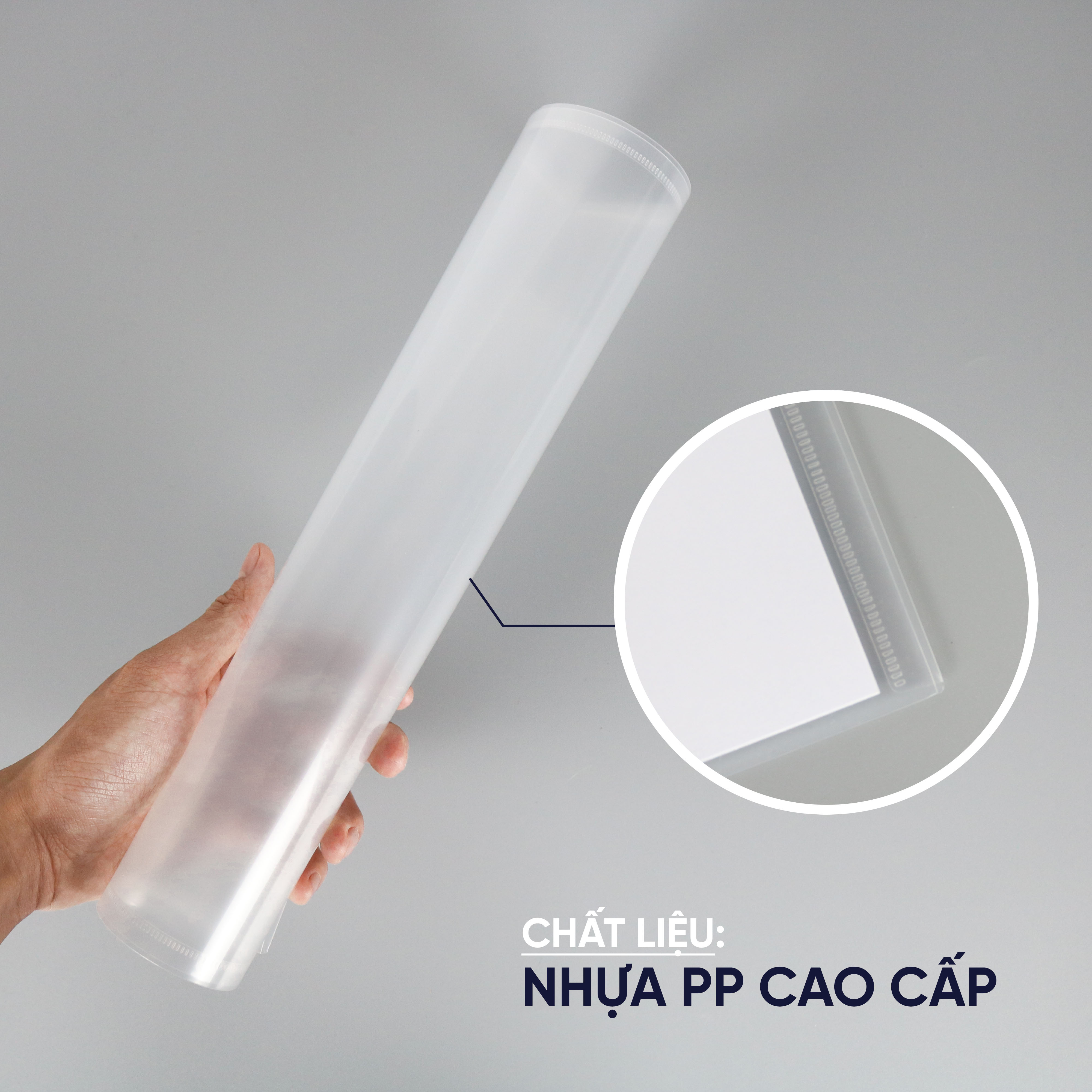 Túi Đựng Tài Liệu A4 Clear Bag AO+ Không Khuy Cài