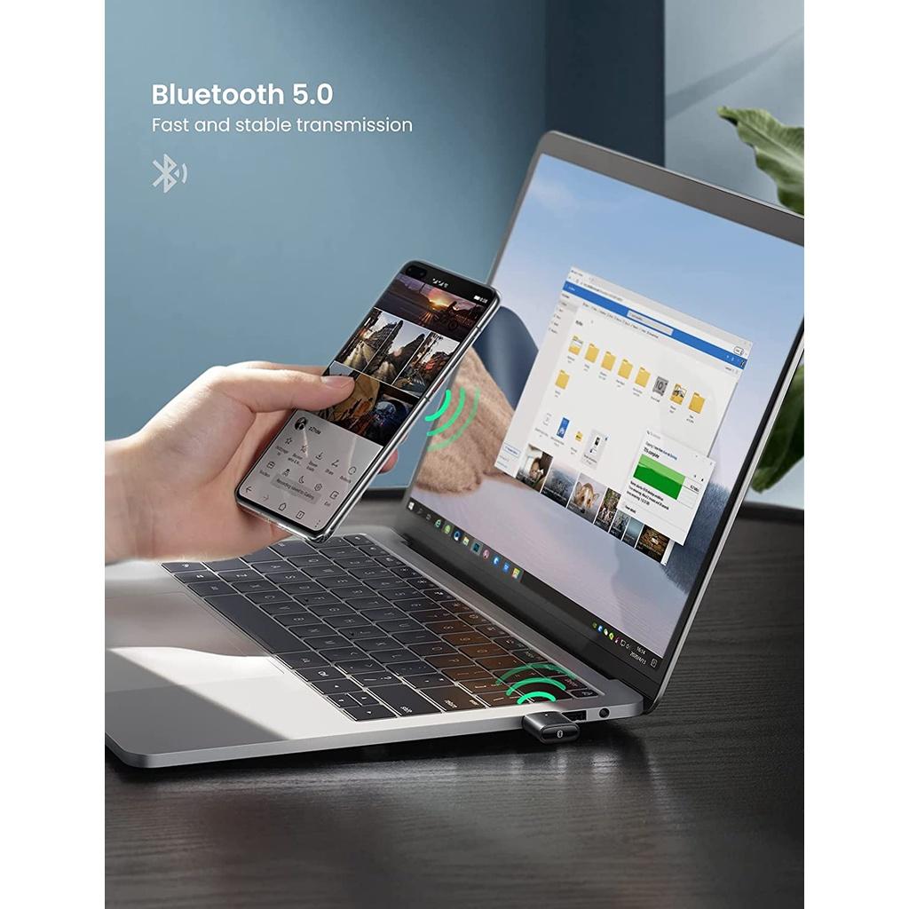 Hình ảnh Thiết bị USB thu phát Bluetooth 5.0 UGREEN 80889 cho máy tính laptop - Hàng Chính Hãng - Bảo Hành 18 Tháng