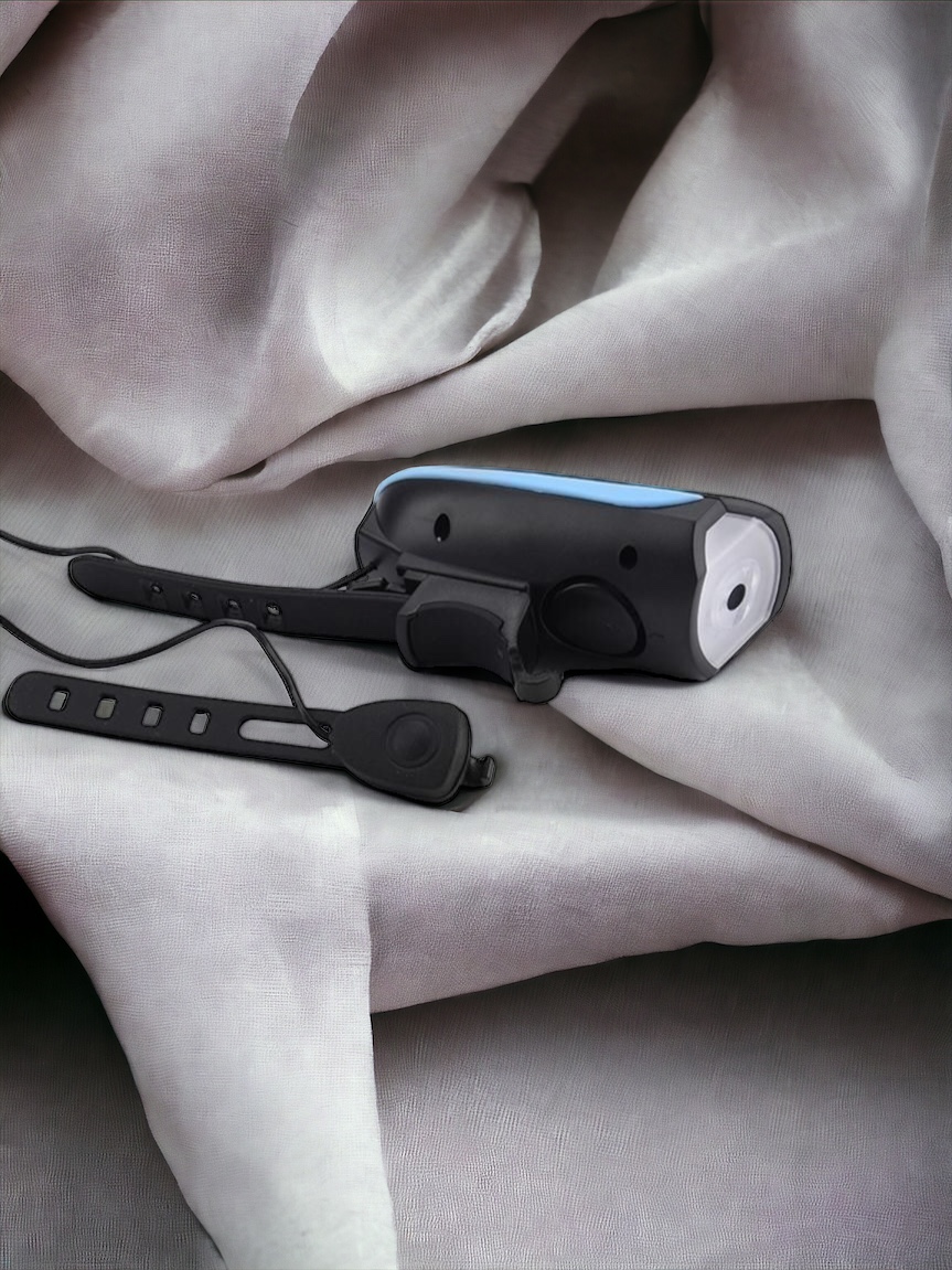 Đèn còi xe đạp 7588-B kháng nước tốt dễ dàng lắp đặt 3 chức năng sáng còi tiếng kêu to rõ