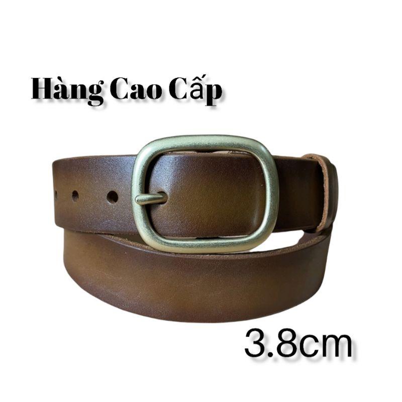 Thắt Lưng_Dây Nịt Nam TM112 Da Bò Nhập Khẩu Chất Lượng Cao Khóa Đồng Đúc Bản 3.8cm Bảo Hành Ba Năm