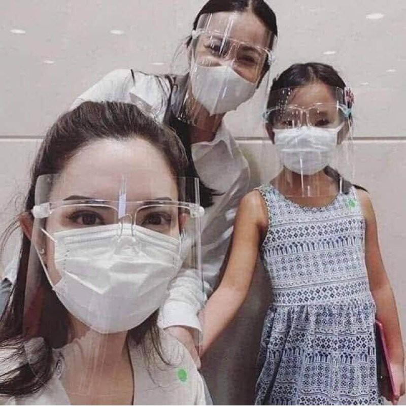 Kính chống giọt bắn, tấm chắn giọt bắn, kính bảo hộ Face Shield - Giadungbpm