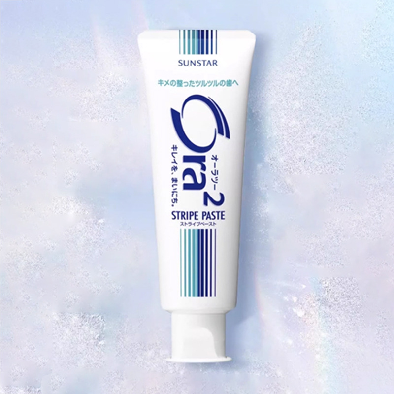 Kem đánh răng Ora2 Stripe Paste Nhật Bản 140g, Thơm miệng, ngừa sâu răng