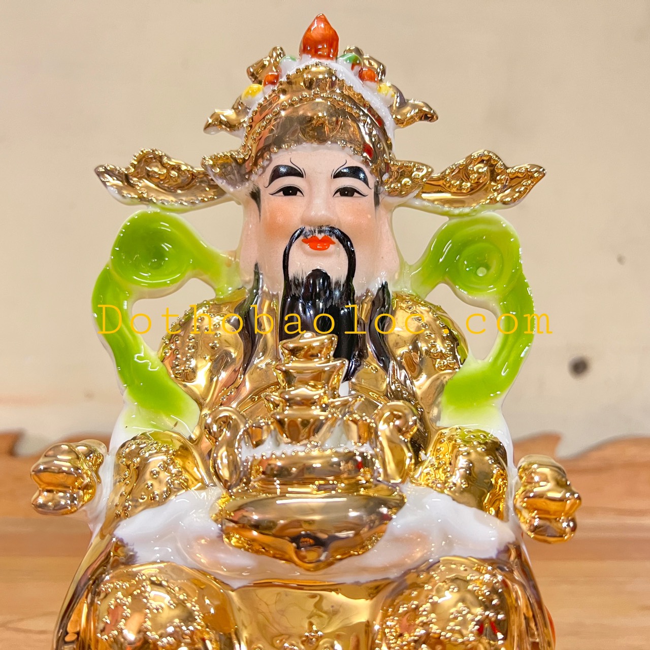 Tượng Ông Thần Tiên sứ rất đẹp cao 23cm