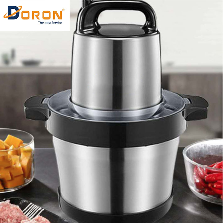 MÁY XAY THỊT ĐA NĂNG DORON 6 LÍT- HÀNG CHÍNH HÃNG (Tặng kèm 01 Lưỡi Dao Kép Bền Bỉ Chất Lượng)