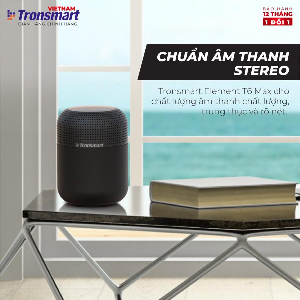 Loa Bluetooth 5.0 Tronsmart Element T6 Max - Công suất 60W Hỗ trợ TWS và NFC ghép đôi 2 loa - Hàng chính hãng - 1 đổi 1