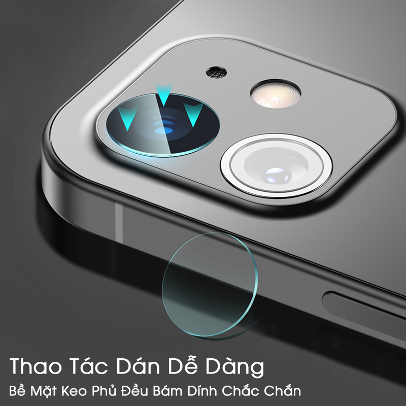 Miếng Dán Kính Cường Lực Camera dành cho iPhone 12/ 12 Mini/ 12 Pro/ 12 Pro Max- Hàng Chính Hãng