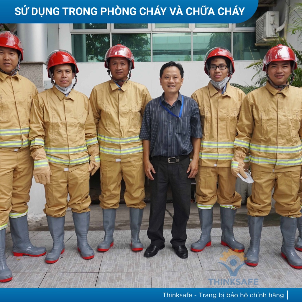 Quần áo PCCC theo thông tư 48 có tem kiểm định PCCCAP-65/Bộ trang phục PCCC theo thông tư 48