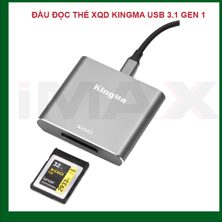 ĐẦU ĐỌC THẺ XQD KINGMA USB 3.1 GEN 1 - HÀNG CHÍNH HÃNG