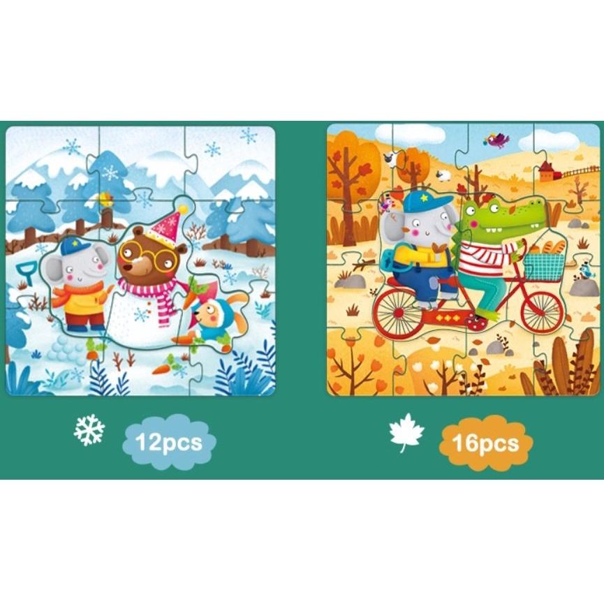 BỘ XẾP HÌNH 4 IN 1 PUZZLE
