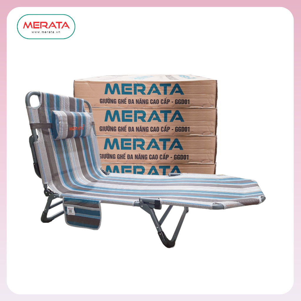 GIƯỜNG GHẾ ĐA NĂNG THÉP MERATA - GGD01