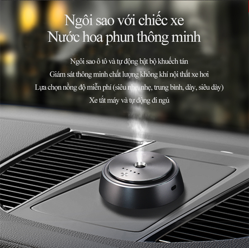 Máy Khuếch Tán Tinh Dầu Xe Hơi Thông Minh HL01 - Cảm Biến Khởi Động & Dừng Tự Động - Sản Phẩm Công Nghệ 2023.