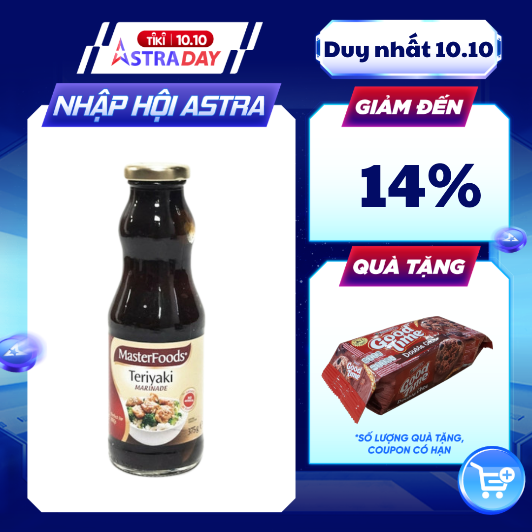 Nước Xốt Ướp Teriyaki MasterFoods 375g (Úc) - Date: 16/07/2023