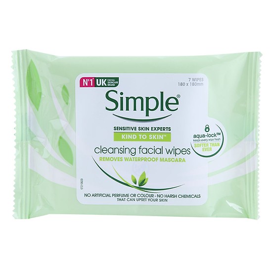 Khăn Tẩy Trang Simple (7 Tờ) [ Được Mask 3W Clinic ]