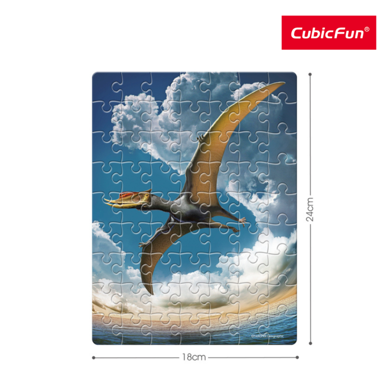 Đồ Chơi CUBIC FUN Xếp Hình 2D Nat Geo: Trứng Khủng Long Pterosaur DS1044H