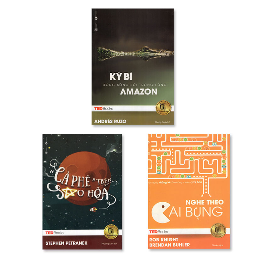 Combo TedBooks - Cà phê trên sao hỏa + Nghe theo cái bụng +  Kỳ bí dòng sông sôi trong lòng Amazon