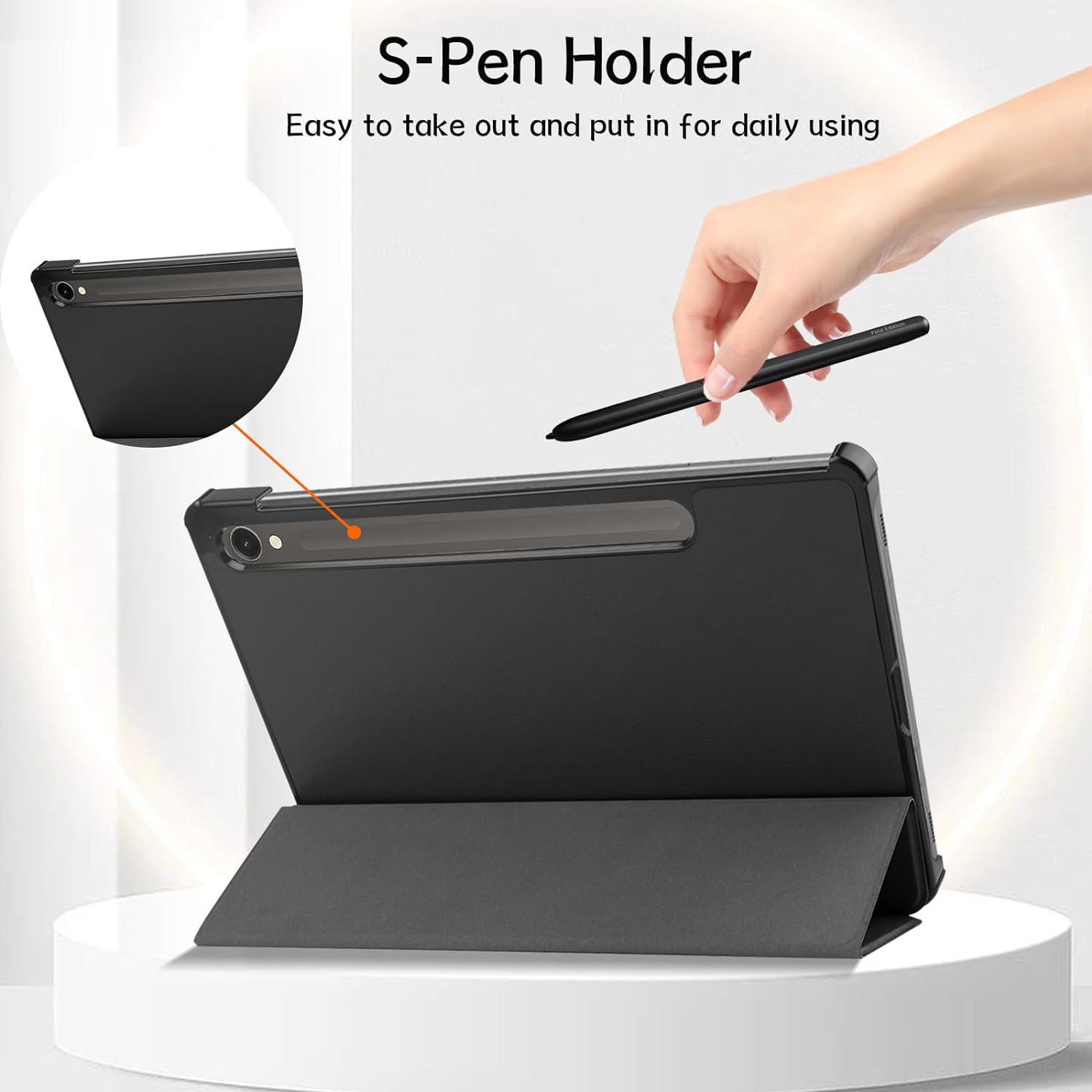 Bao Da Cover Dành Cho Samsung Galaxy Tab S9 SM X710 / X716B 11 Inch Hỗ Trợ Smart Cover Máy Tính Bảng