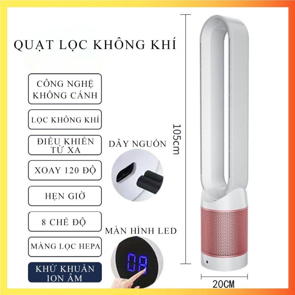 Quạt Tháp không cánh Có lọc không khí công nghệ Hepa Air Filter 8 tốc độ gió siêu mát