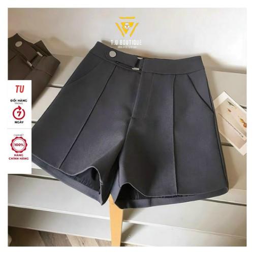 Quần short nữ cạp cao đùi nữ chất liệu vải tuyết mưa bigsize 40 - 75kg ( S01 )