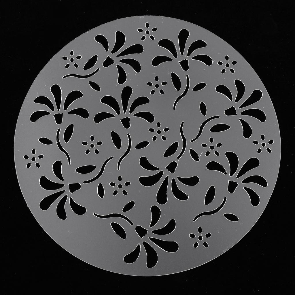 4 Pieces Cake Spray Mold, Craft Cake Decorating Coffee Bakery Stencils