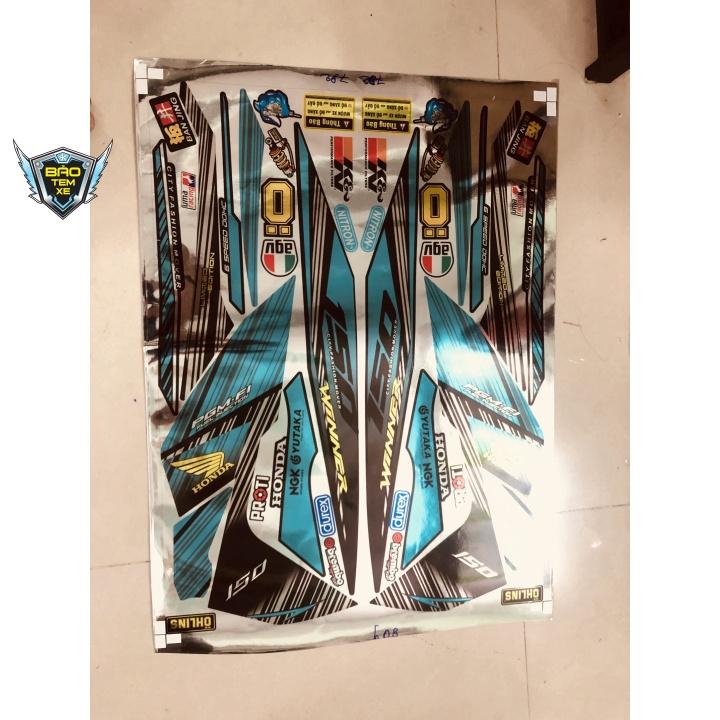 Tem rời dán xe winner gtr crom dán xe đen