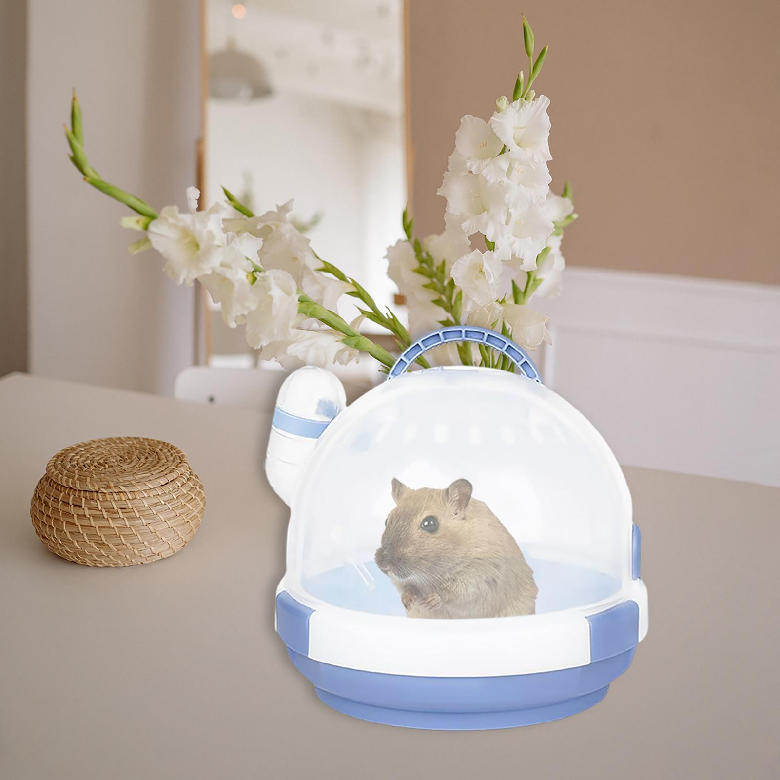 2 PCS Dwarf Hamster Carrier Travel Cage Pet Supplies for Hedgehog Parrots