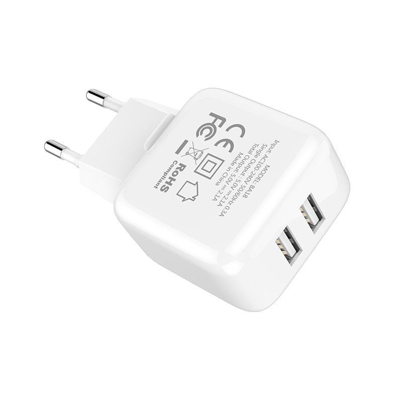 BOROFONE - Cóc Sạc BA18 - 2 Cổng USB- HÀNG NHẬP KHẨU CHĨNH HÃNG