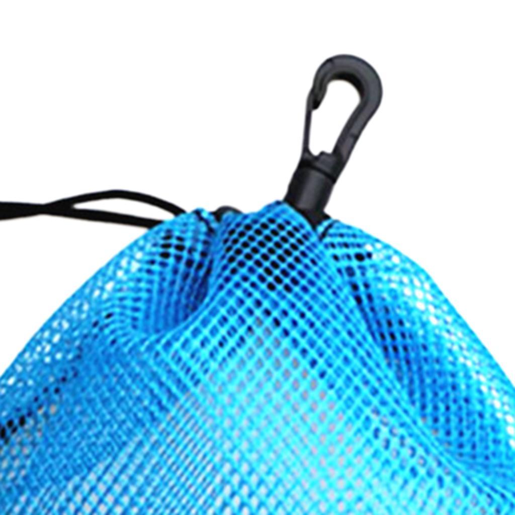 Durable Mesh Net Bag Golf Tennis Ball Carrying Holder Storage Pouch 2pcs