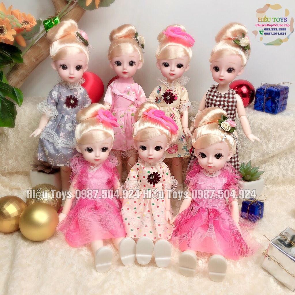 Búp Bê Barbie Khơp 30cm Mặt Xinh Váy Đẹp Tóc Dài Đồ Chơi Búp Bê Cho Bé Gái Từ 2 Đến 8 Tuổi