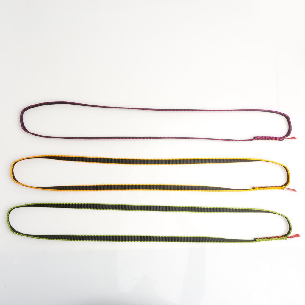 Climbing Rock Nylon Flat Cord Mountaineering Rope Belt 60cm