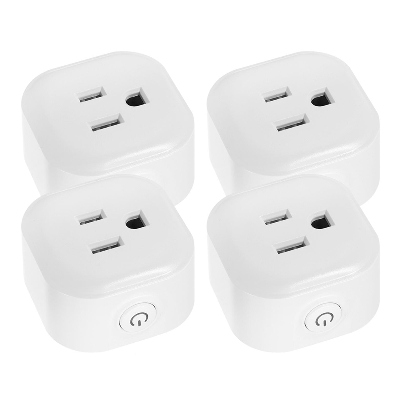 Mini Wifi Smart Socket with Energy Monitoring Function Bulgy On/Off Button Smart Alexa Outlet Support APP Remote Control Timing Function Voice Control for Amazon Alexa for Google Home/Nest IFTTT No Hub Required Smart Home Plug