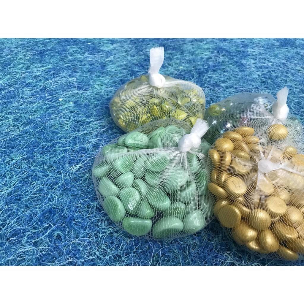 Sỏi thủy tinh trang trí bể cá, trang trí nhà cửa túi 500g