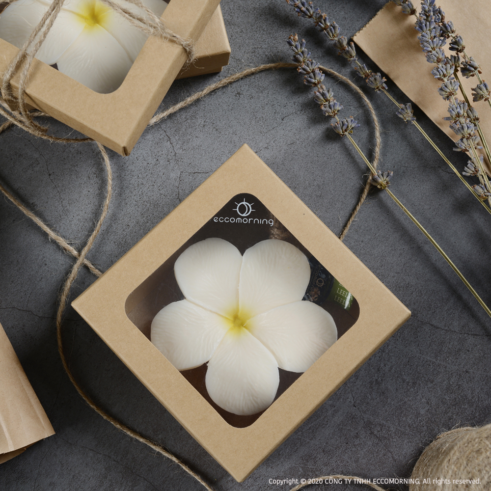 Hộp Quà 1 Xà Bông Thiên Nhiên Handmade eccomorning Hình Hoa/Trái Cây C - Soap Gift Set 1pc