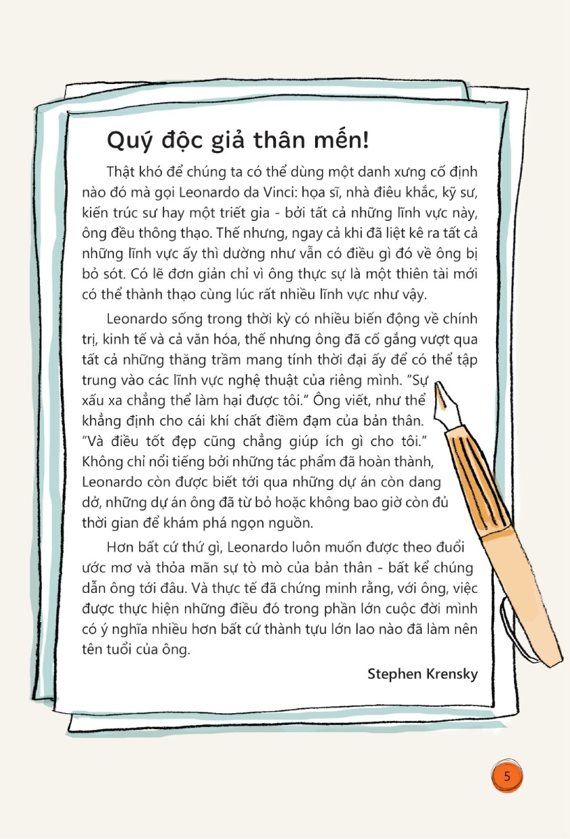 Truyện Kể Danh Nhân Truyền Cảm Hứng - Leonardo Da Vinci _DTI