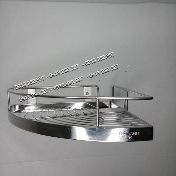 Kệ góc inox 304 1 tầng, kệ góc phòng tắm KG1T