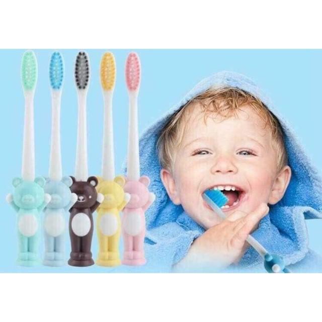 Bàn chải đánh răng hình thú cho bé sét 4 cái
