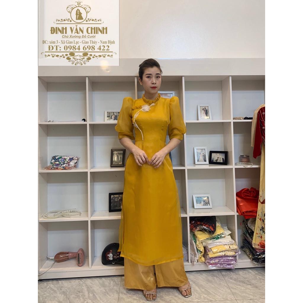 Áo dài Voan Mỹ thiết kế mới lót lụa 4 tà_MM001