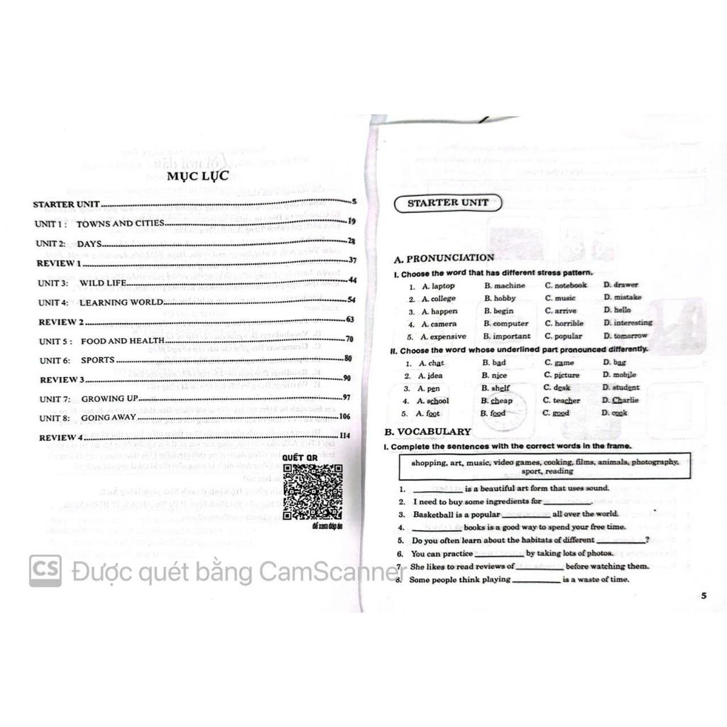 Sách Bài Tập Tiếng Anh 6 (có Đáp Án) Dùng Kèm Tiếng Anh 6 Friends Plus ( student books) HA