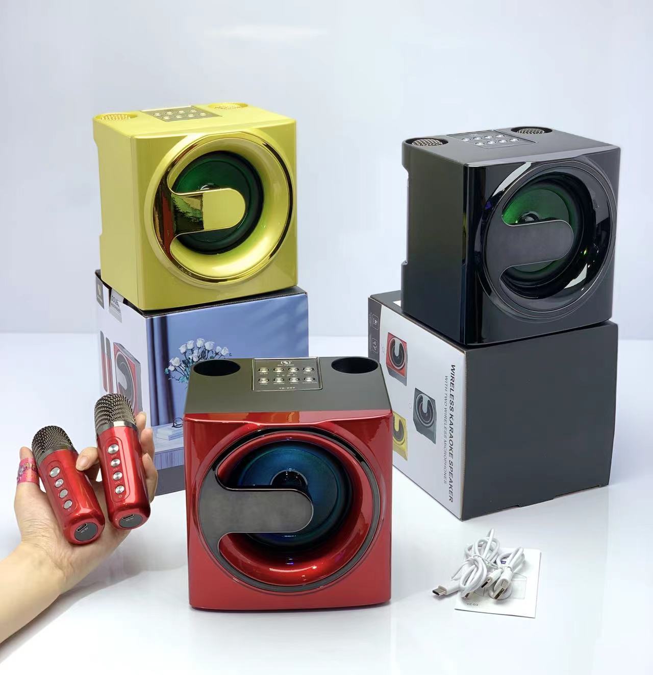 Loa Karaoke Bluetooth YS-207 Kèm 2 Micro Không Dây