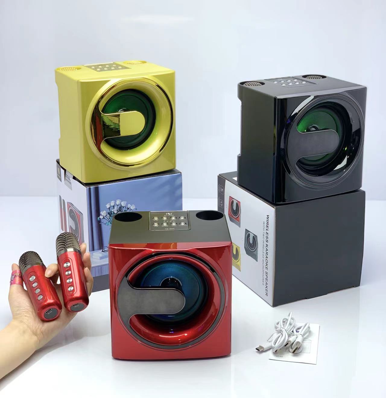 Loa Karaoke Bluetooth YS-207 Kèm 2 Micro Không Dây ( Hàng Chính Hãng )