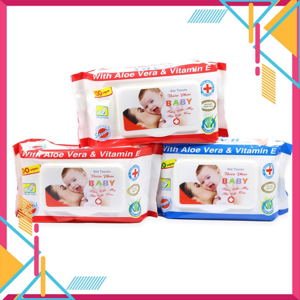 Gói khăn giấy ướt BaBy Thiên Phúc cho bé (100 tờ)