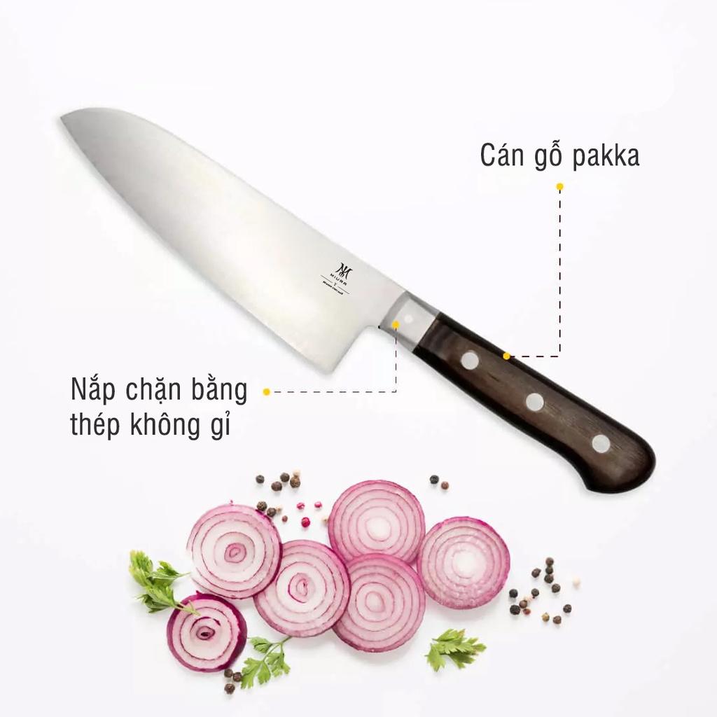 Dao bếp cao cấp MIURA Y Serial – Dao thái đa năng Santoku (17.3cm)