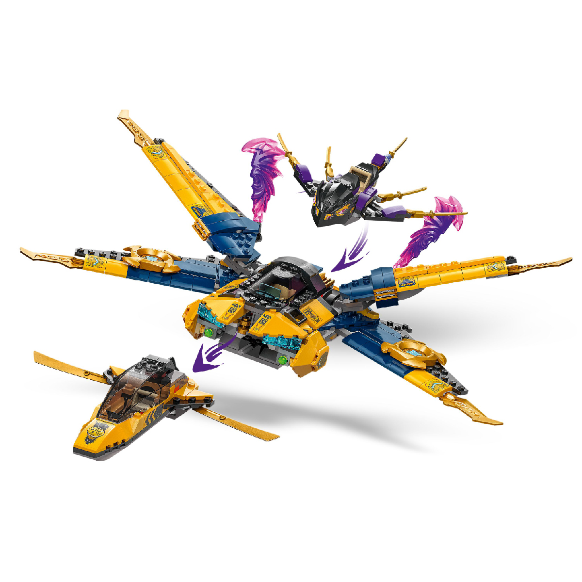 LEGO NINJAGO 71833 Đồ Chơi Lắp Ráp Chiến Giáp Và Máy Bay Chiến Đấu Của Arin (510 chi tiết)