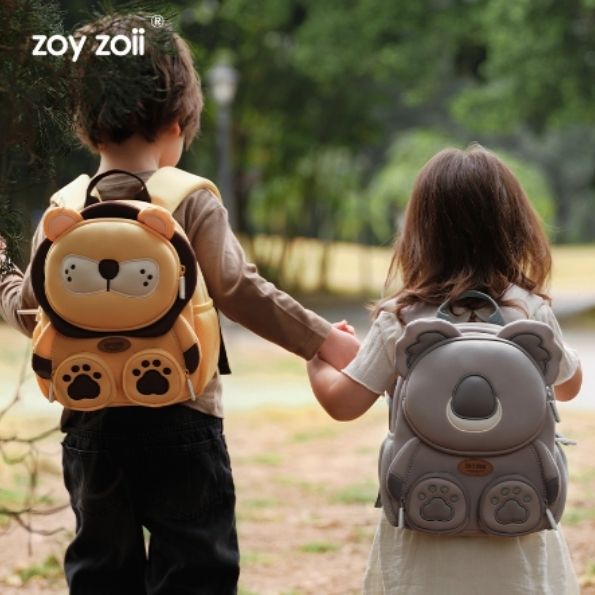 Balo đi học cho bé Zoy Zoii Forest animal backpack cho bé trai , bé gái mầm non Mã B38 - Hàng Chính Hãng